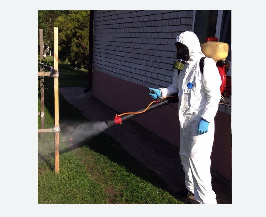 травля клещей на участке в Гороховце